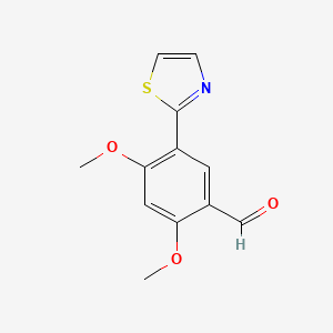2,4-Dimethoxy-5-thiazol-2-yl-benzaldehyde