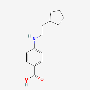 p-[2-(Cyclopentyl)ethylamino]benzoic acid