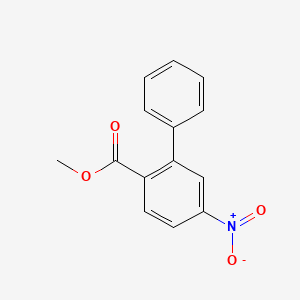 molecular formula C14H11NO4 B8291367 Methyl 5-nitrobiphenyl-2-carboxylate 