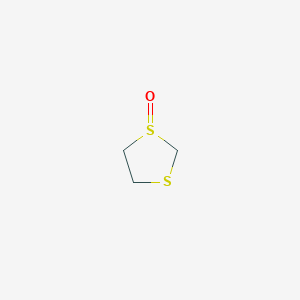 molecular formula C3H6OS2 B8291478 1,3-Dithiolane 1-oxide 