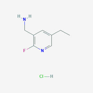 (5-Ethyl-2-fluoropyridin-3-yl)methanamine hydrogen chloride