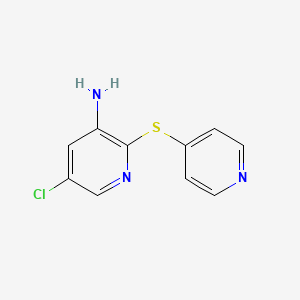 5-Chloro-2-(pyridin-4-ylsulfanyl)-pyridin-3-ylamine
