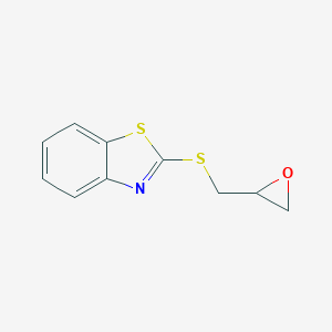 molecular formula C10H9NOS2 B082917 2-(Oxiran-2-ylmethylsulfanyl)-1,3-benzothiazole CAS No. 13353-67-8