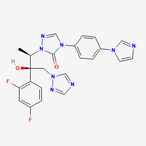 2-[(1R,2R)-2-(2,4-Difluorophenyl)-2-hydroxy-1-methyl-3-(1H-1,2,4-triazol-1-yl)propyl]-4-[4-(1H-1-imidazolyl)phenyl]-3(2H,4H)-1,2,4-triazolone
