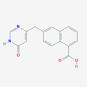 6-(6-Hydroxy-pyrimidin-4-ylmethyl)-naphthalene-1-carboxylic acid