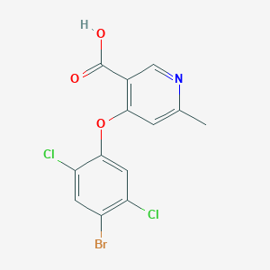 4-(4-Bromo-2,5-dichloro-phenoxy)-6-methyl-nicotinic acid