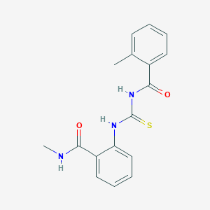 2-Methyl-N-[[[2-(methylaminocarbonyl)phenyl]amino]thioxomethyl]benzamide
