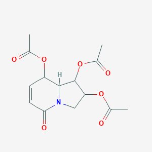 (1S,2R,8S,8aR)-5-Oxo-1,2,3,5,8,8a-hexahydroindolizine-1,2,8-triyl triacetate