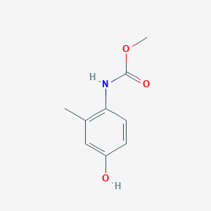 molecular formula C9H11NO3 B8291920 methyl N-(4-hydroxy-2-methylphenyl)carbamate 