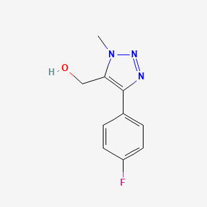 [5-(4-Fluoro-phenyl)-3-methyl-3H-[1,2,3]triazol-4-yl]-methanol