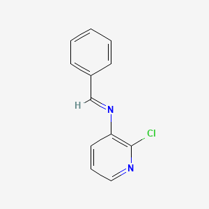 molecular formula C12H9ClN2 B8291982 Benzylidene-(2-chloro-pyridin-3-yl)-amine 