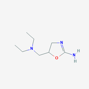 molecular formula C8H17N3O B8291992 2-Amino-5-diethylaminomethyl-2-oxazoline 