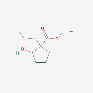 Ethyl 2-hydroxy-1-n-propyl-cyclopentane carboxylate