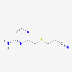 3-(4-Aminopyrimid-2-ylmethylthio)propionitrile