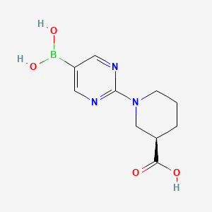(3R)-1-(5-Boronopyrimidin-2-yl)piperidine-3-carboxylic acid