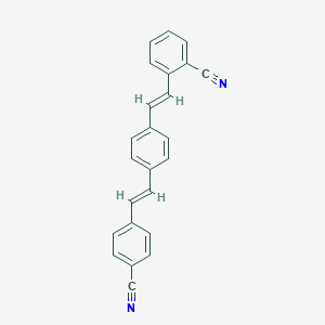 molecular formula C24H16N2 B082921 1-(2-氰基苯乙烯基)-4-(4-氰基苯乙烯基)苯 CAS No. 13001-38-2
