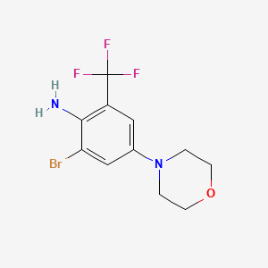 Benzenamine, 2-bromo-4-(4-morpholinyl)-6-(trifluoromethyl)-