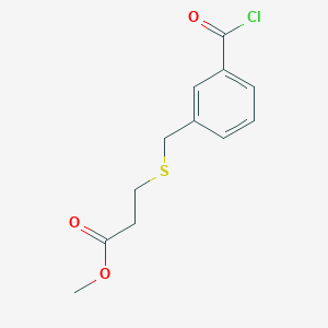 Methyl 3-(3-(chlorocarbonyl)benzylthio)propanoate