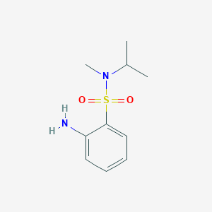molecular formula C10H16N2O2S B8292298 N-(isopropyl)-N-(methyl)-2-aminobenzenesulfonamide 