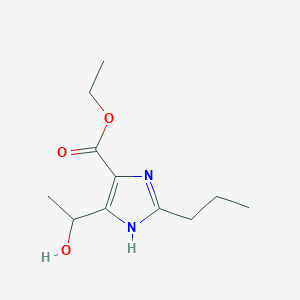 Ethyl 4-(1-hydroxyethyl)-2-propylimidazole-5-carboxylate