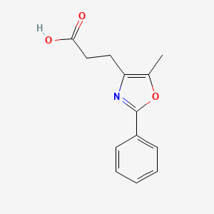 3-(5-Methyl-2-phenyl-4-oxazolyl)propionic acid