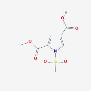 1-Methanesulfonyl-1H-pyrrole-2,4-dicarboxylic acid 2-methyl ester
