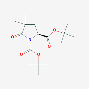 tert-butyl N-tert-butoxycarbonyl-4,4-dimethylpyroglutamate