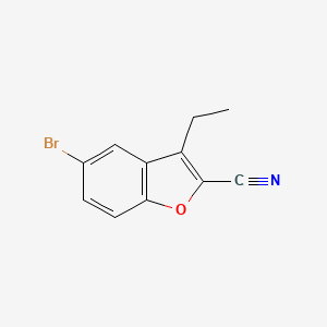 5-Bromo-3-ethylbenzofuran-2-carbonitrile