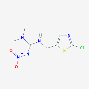 molecular formula C7H10ClN5O2S B8292955 N-(2-chloro-5-thiazolylmethyl)-N',N'-dimethyl-N