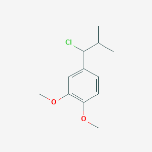 molecular formula C12H17ClO2 B8292996 alpha-Isopropyl-veratryl chloride 