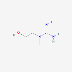 molecular formula C4H11N3O B082930 1-(2-hydroxyethyl)-1-methylguanidine CAS No. 13429-32-8
