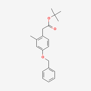 molecular formula C20H24O3 B8293006 Tert-butyl [4-(benzyloxy)-2-methylphenyl]acetate 