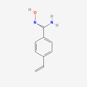 molecular formula C9H10N2O B8293016 N-Hydroxy-4-vinyl-benzamidine 