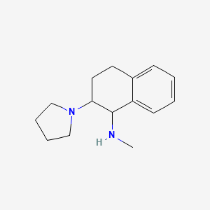 molecular formula C15H22N2 B8293323 N-methyl-2-(1-pyrrolidinyl)-1,2,3,4-tetrahydro-1-naphthalene amine 