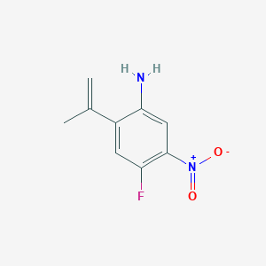 4-Fluoro-5-nitro-2-(prop-1-en-2-yl)benzenamine