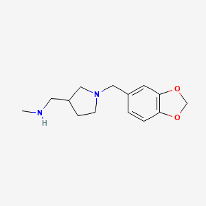 (1-Benzo[1,3]dioxol-5-ylmethyl-pyrrolidin-3-ylmethyl)-methyl-amine