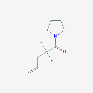 2,2-Difluoro-1-(pyrrolidin-1-yl)pent-4-en-1-one