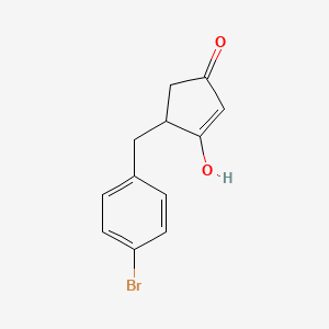 5-(4-Bromobenzyl)-3-hydroxycyclopent-2-enone