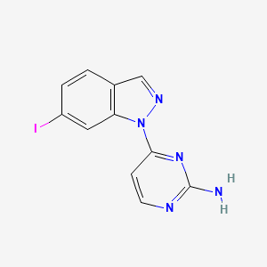 4-(6-iodo-1H-indazol-1-yl)pyrimidin-2-amine