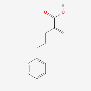 molecular formula C12H14O2 B8293472 2-Methylene-5-phenylpentanoic acid 