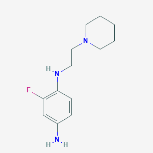 2-fluoro-N1-(2-(piperidin-1-yl)ethyl)benzene-1,4-diamine