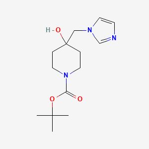 tert-butyl 4-hydroxy-4-(1H-1-imidazolylmethyl)-1-piperidinecarboxylate