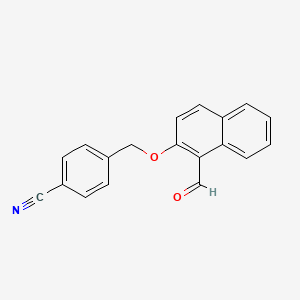 4-{[(1-Formyl-2-naphthyl)oxy]methyl}benzonitrile