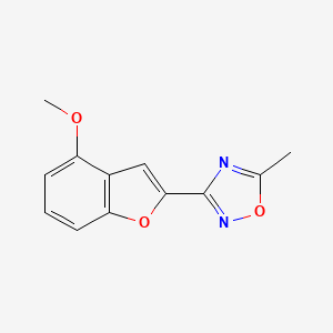 3-(4-Methoxybenzo(b)furan-2-yl)-5-methyl-1,2,4-oxadiazole