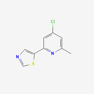 5-(4-Chloro-6-methylpyridin-2-yl)thiazole