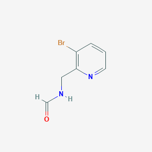molecular formula C7H7BrN2O B8293622 N-[(3-bromopyridin-2-yl)methyl]formamide 