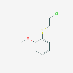molecular formula C9H11ClOS B8293651 o-(2-Chloroethylthio)-anisole 