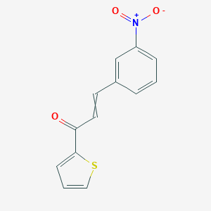 molecular formula C13H9NO3S B082937 3-(3-Nitrophenyl)-1-(thiophen-2-yl)prop-2-en-1-one CAS No. 13982-55-3