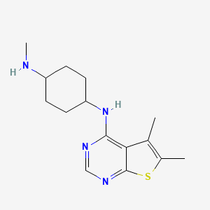 trans-N1-(5,6-dimethylthieno[2,3-d]pyrimidin-4-yl)-N4-methylcyclohexane-1,4-diamine