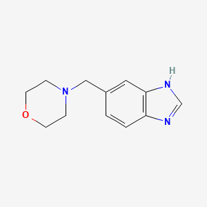 molecular formula C12H15N3O B8293800 5-morpholin-4-ylmethyl-1H-benzoimidazole 